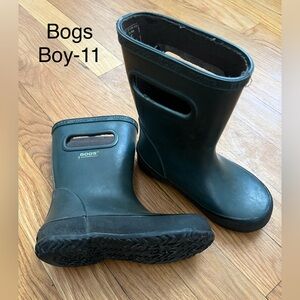 Bogs Kids Rain Boots - Dark Green